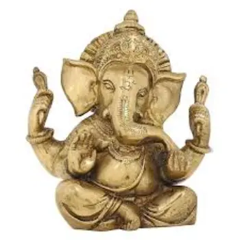 Metal God Ganesh Statue 